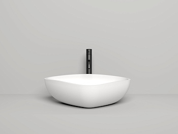 Раковина из искусственного камня Salini GLORIA 1102206MF 56х39 накладная цвет мультиколор